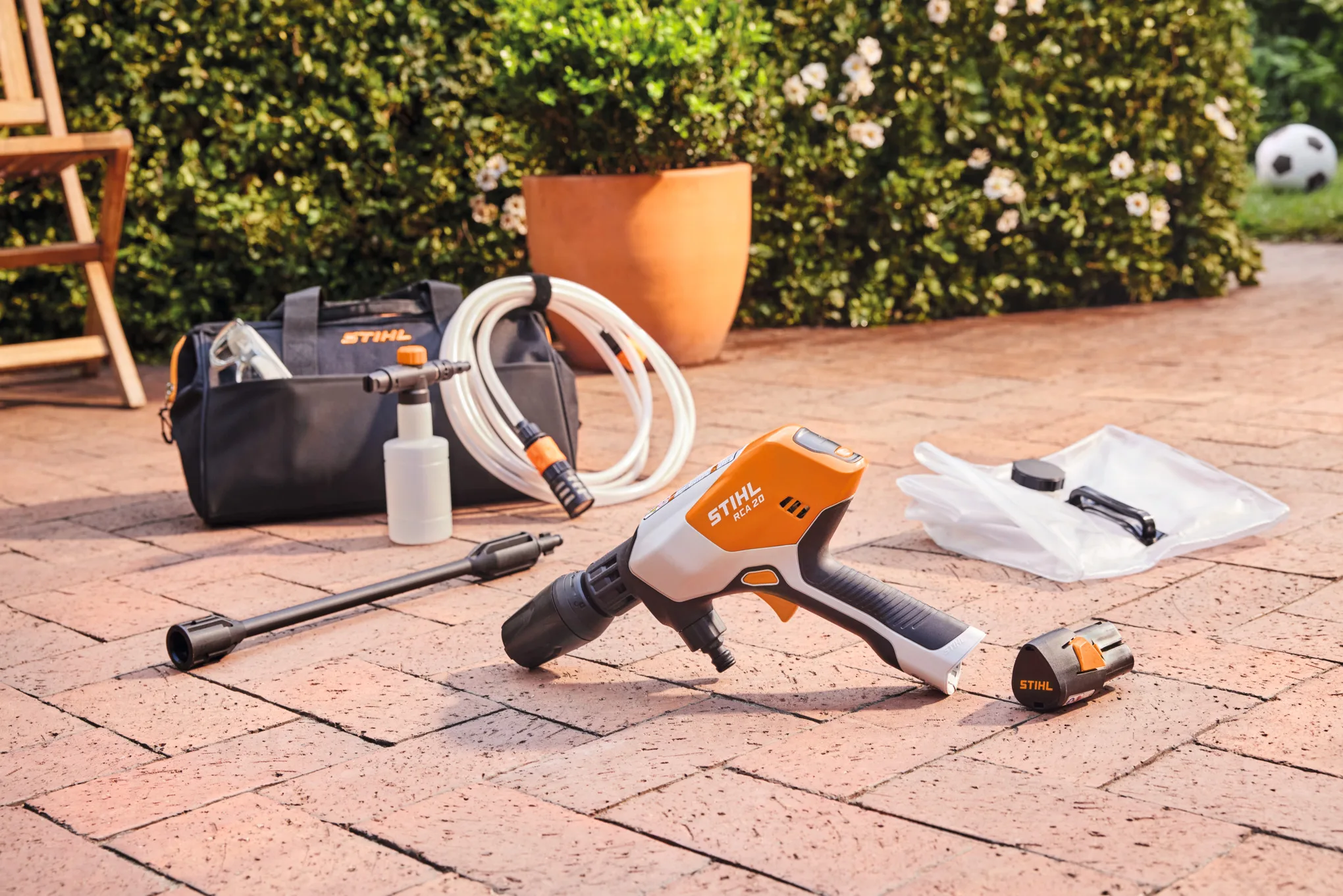 RCA 20.0 SET Akumulátorový Tlakový Čistič + 2× AS 2 + AL 1