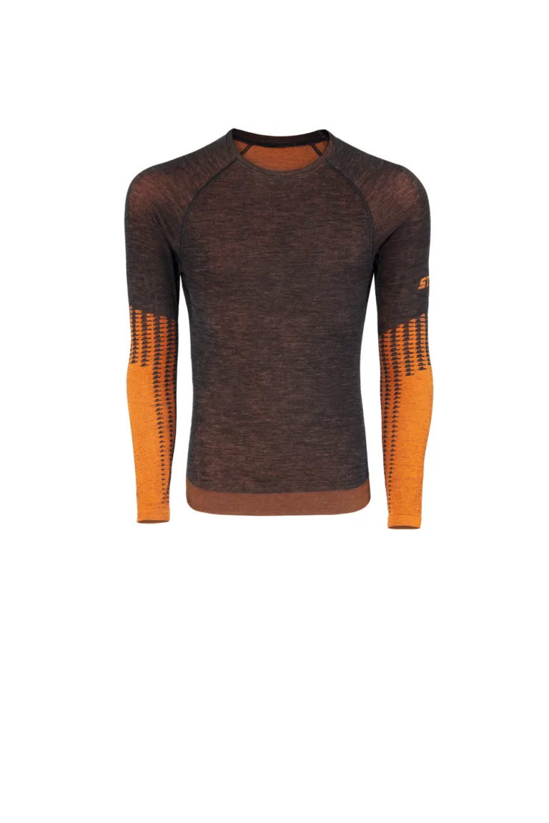 Tričko s dlouhým rukávem SZ XL/XXL WINTER SEASON šedá/oranžová
