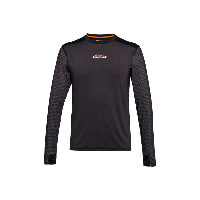 Tričko S Dlouhým Rukávem SZ XL TIMBERSPORTS Šedá/černá