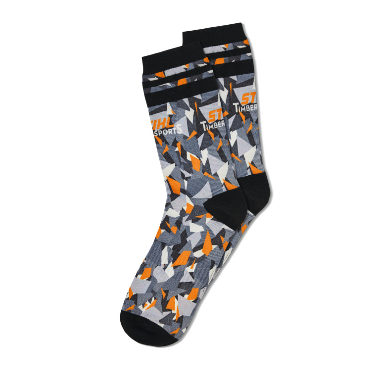 Ponožky SZ 39-42 CAMOUFLAGE TIMBERSPORTS Černá/oranžová/bílá
