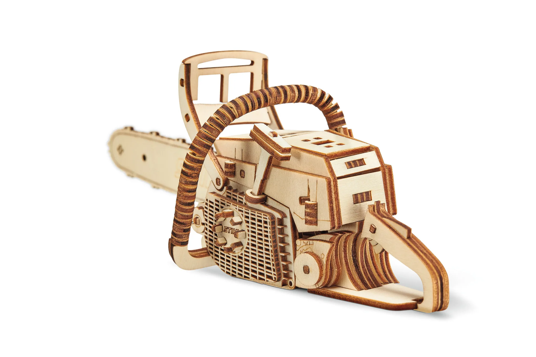 Dřevěné 3D Puzzle MS 500i Hnědá – Dřevěné 3D puzzle