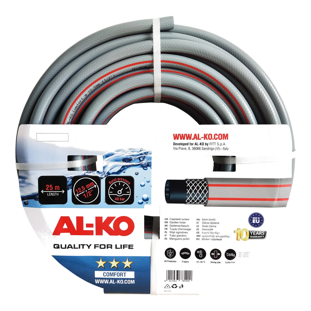 Zahradní hadice comfort 1/2", 25 M AL-KO