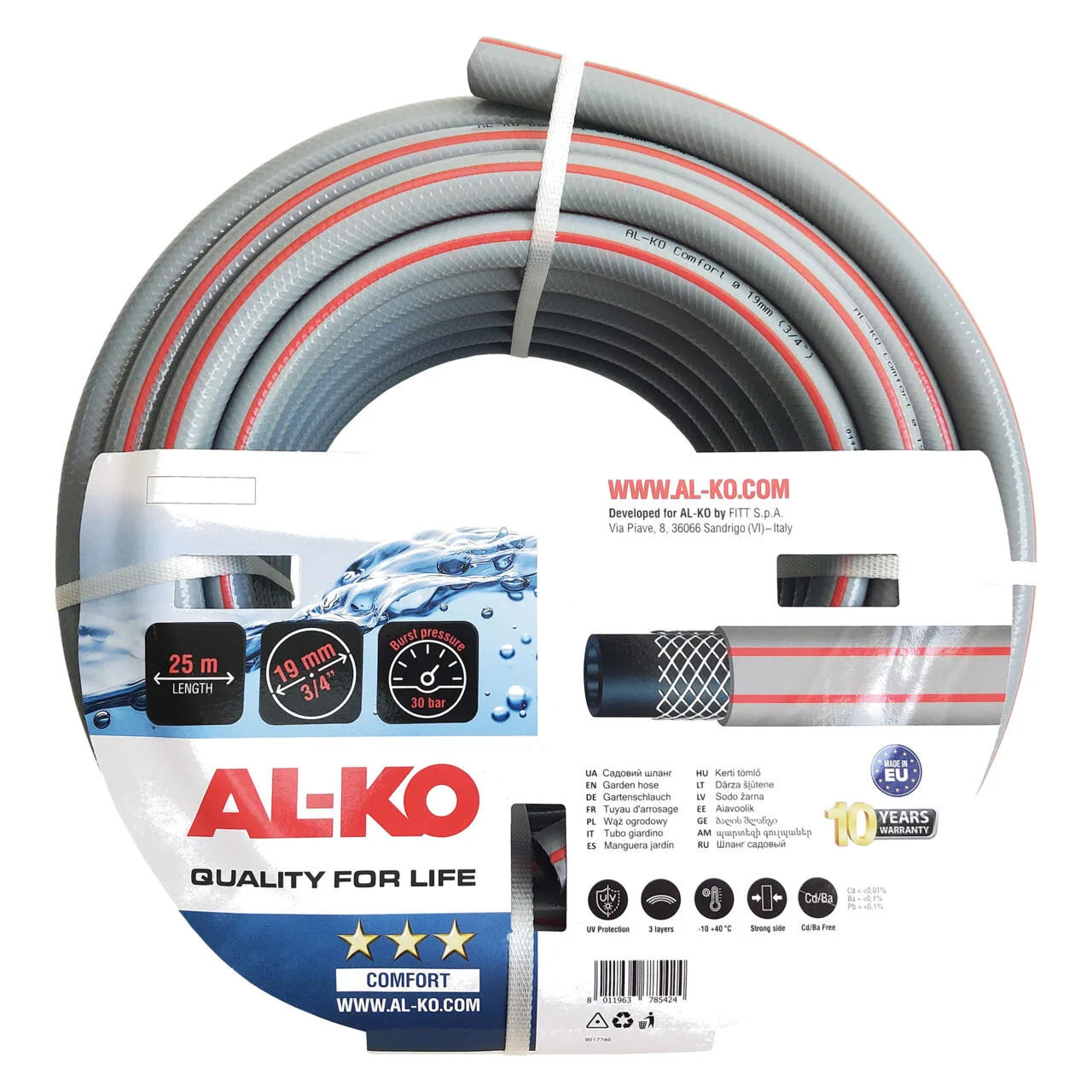 Zahradní hadice comfort 3/4", 25 M AL-KO