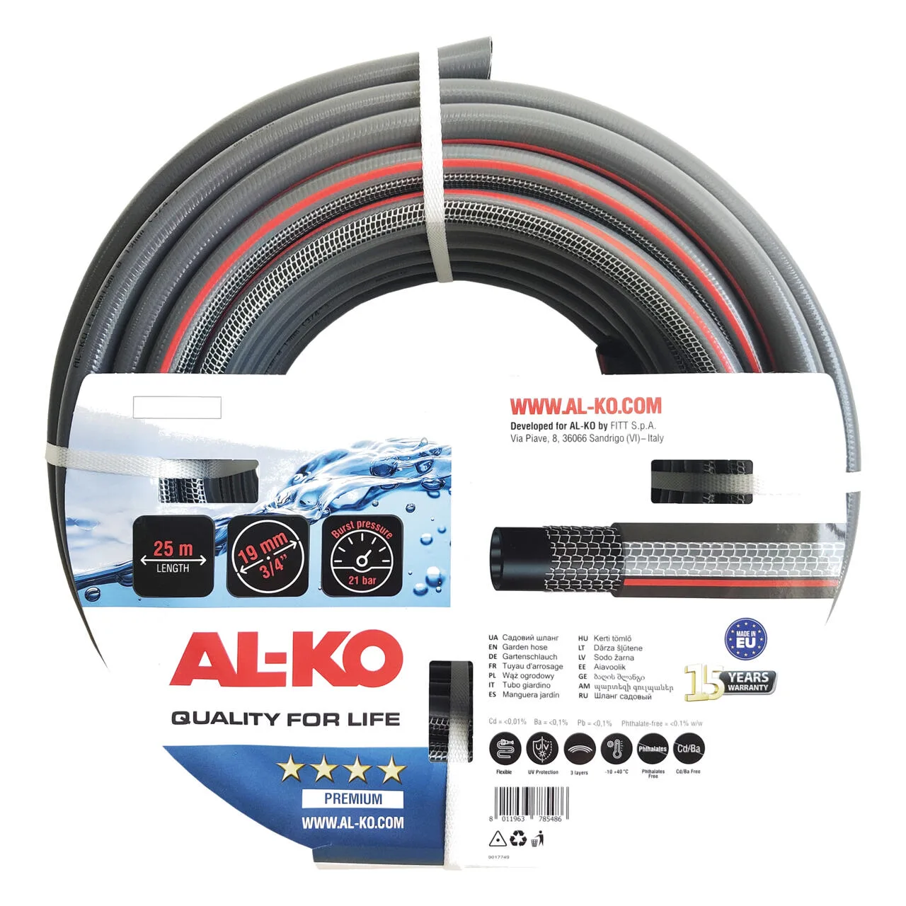 Zahradní hadice Premium 3/4", 25 M AL-KO