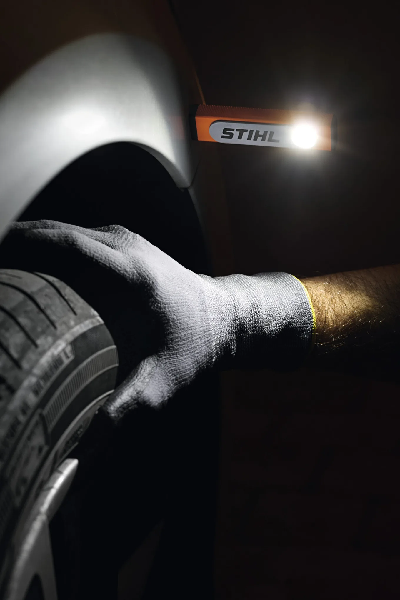 LED Pracovní Lampa STIHL Černá/oranžová/šedá