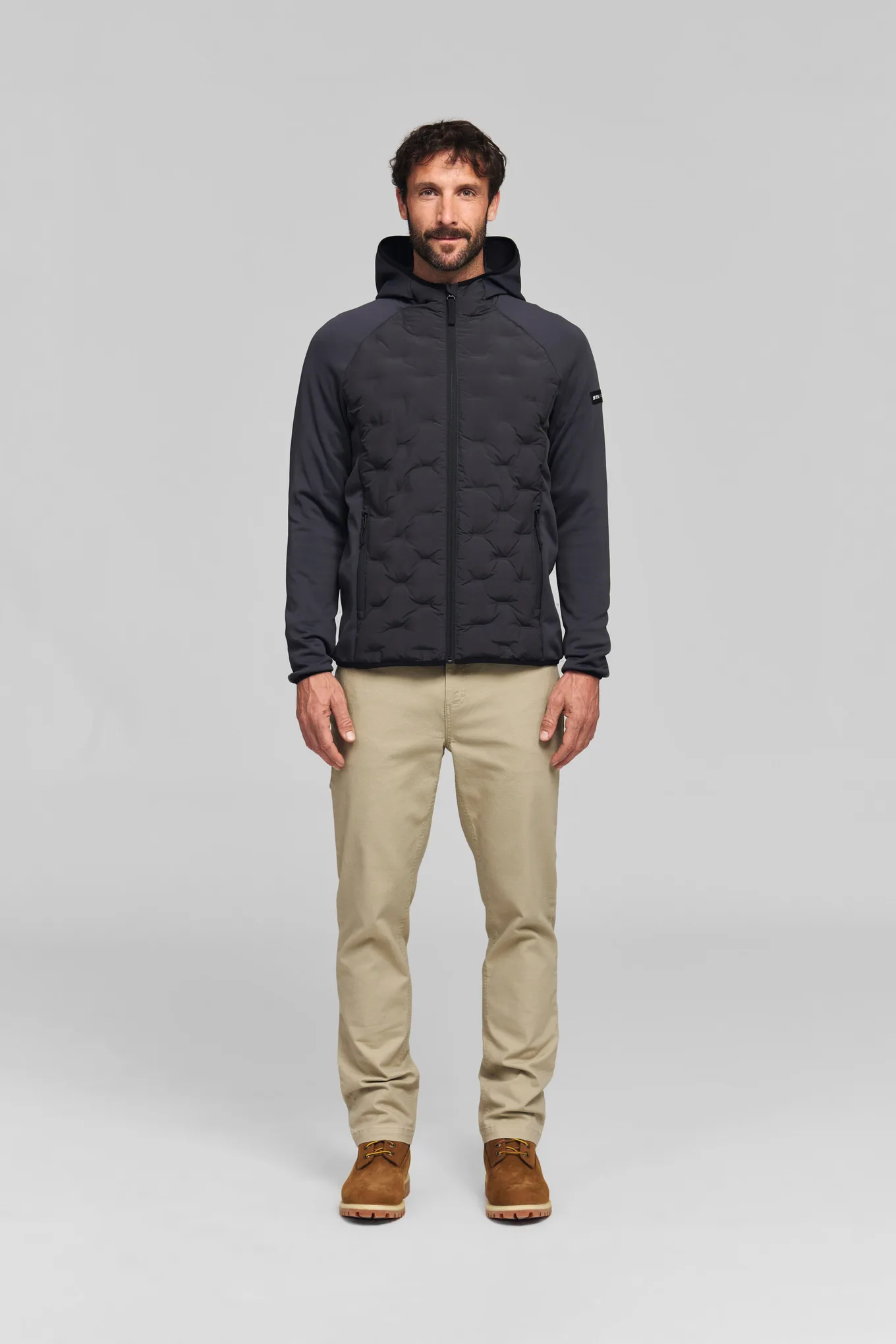 Bunda SZ XL HYBRID HOOD Šedá