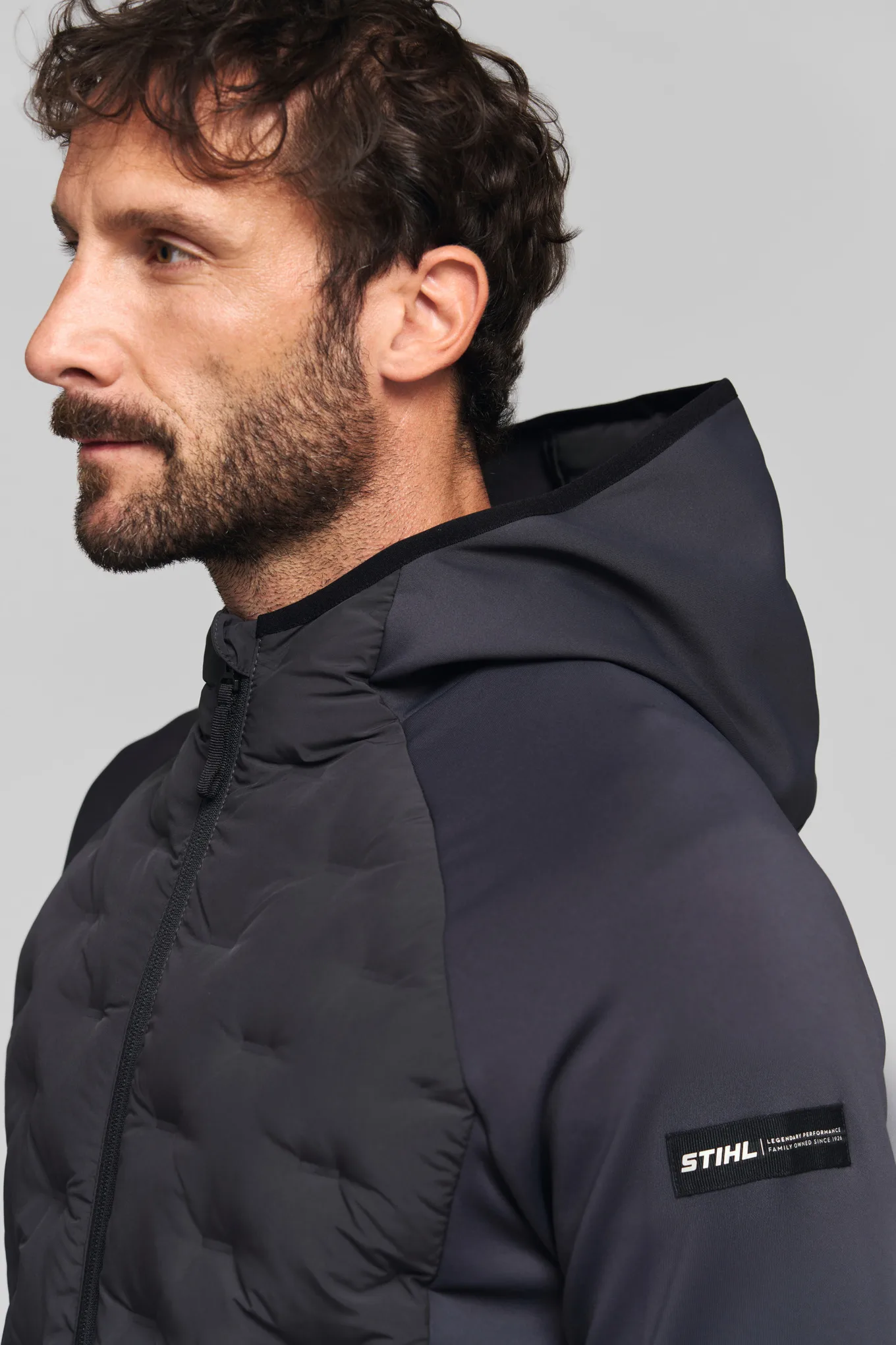 Bunda SZ XL HYBRID HOOD Šedá