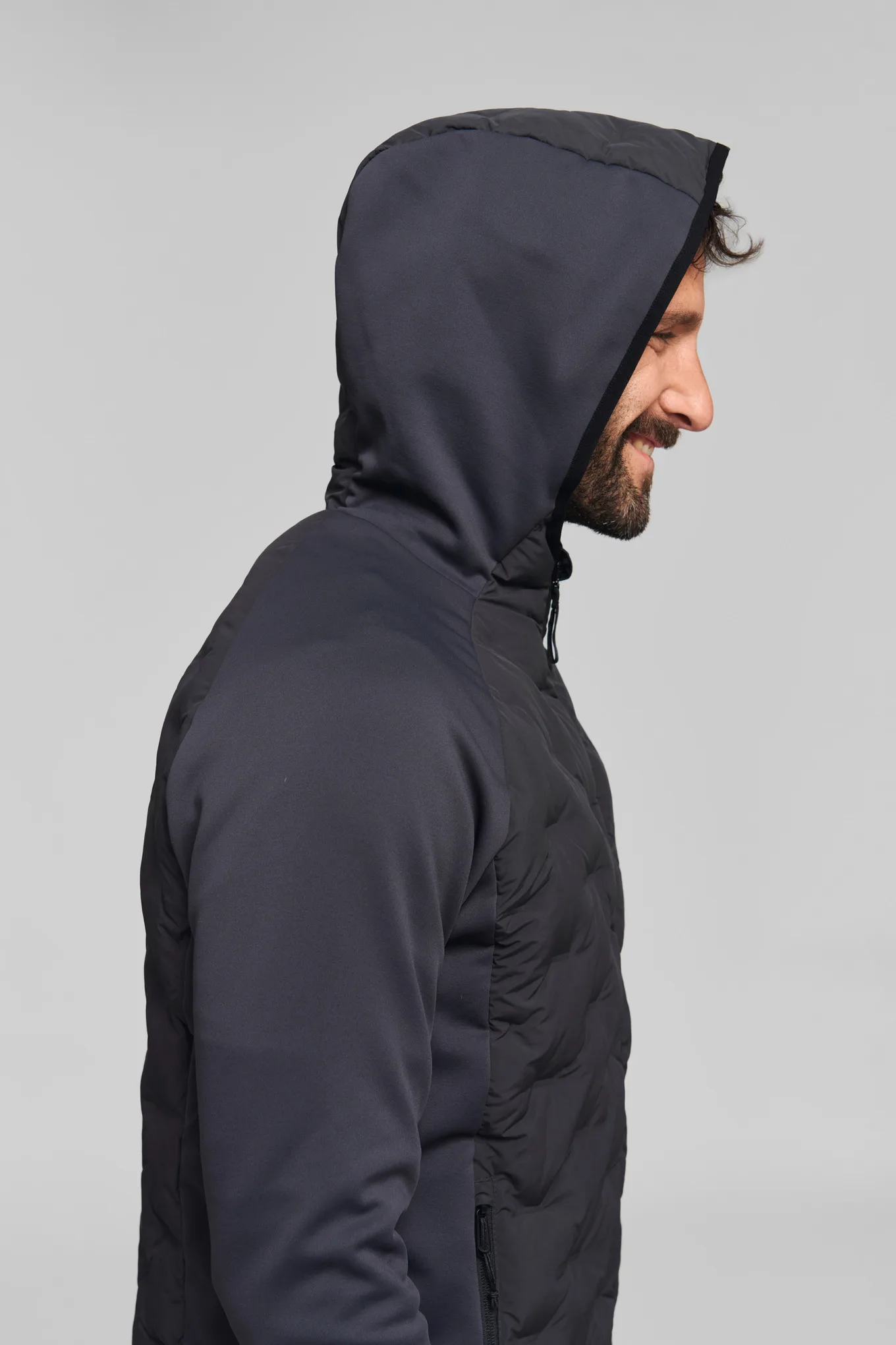 Bunda SZ XL HYBRID HOOD Šedá