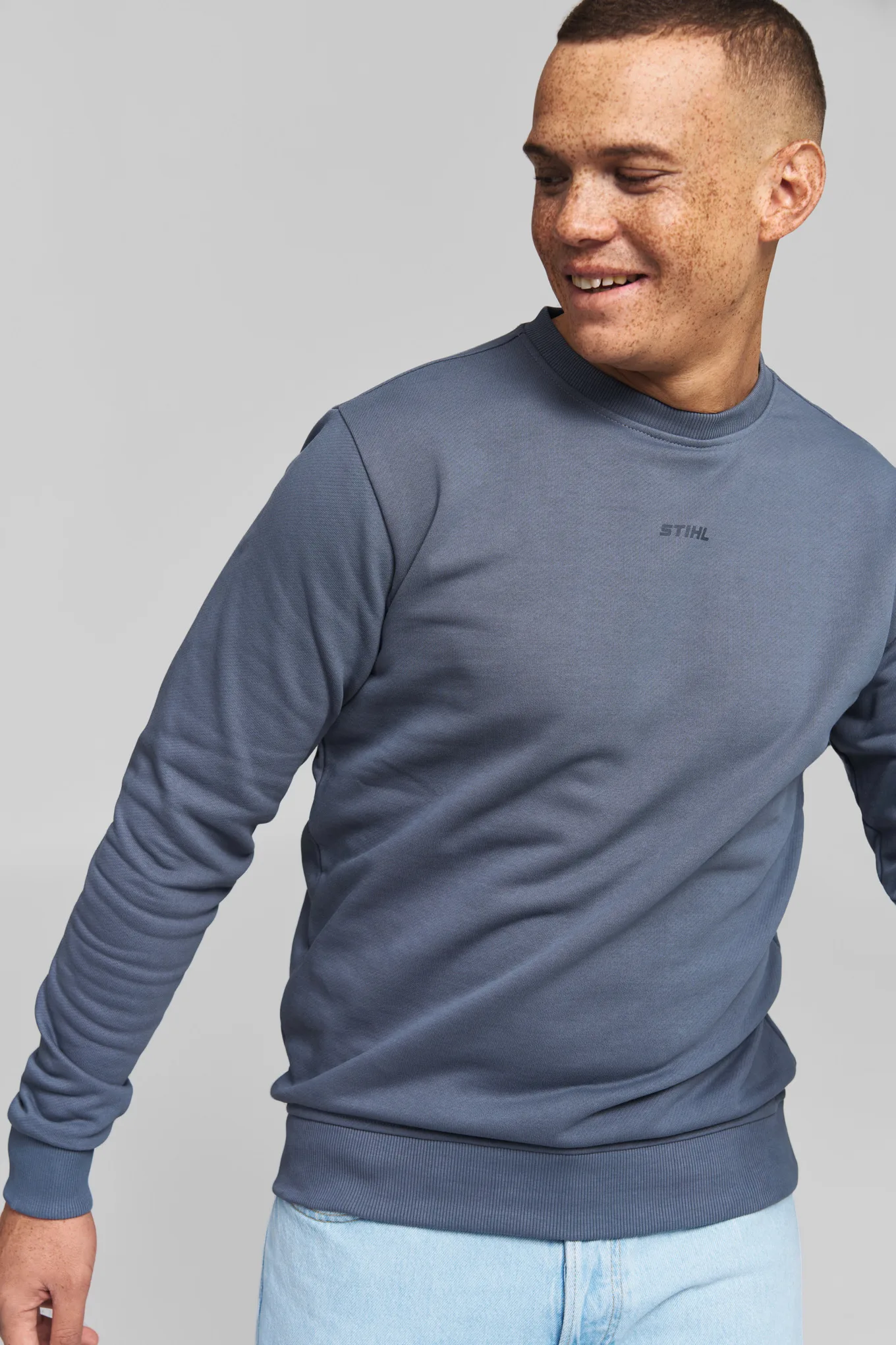 Mikina SZ M LOGO CHEST BLUE Modrá