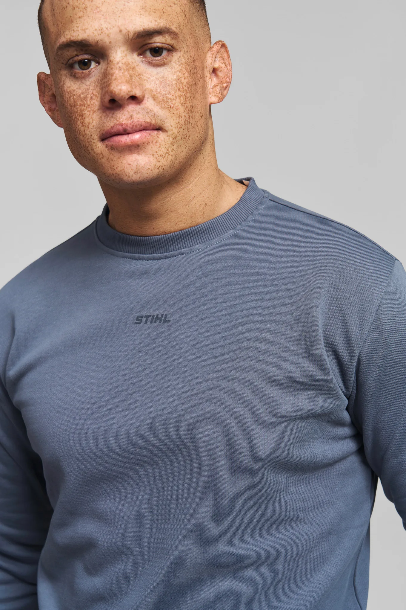 Mikina SZ M LOGO CHEST BLUE Modrá